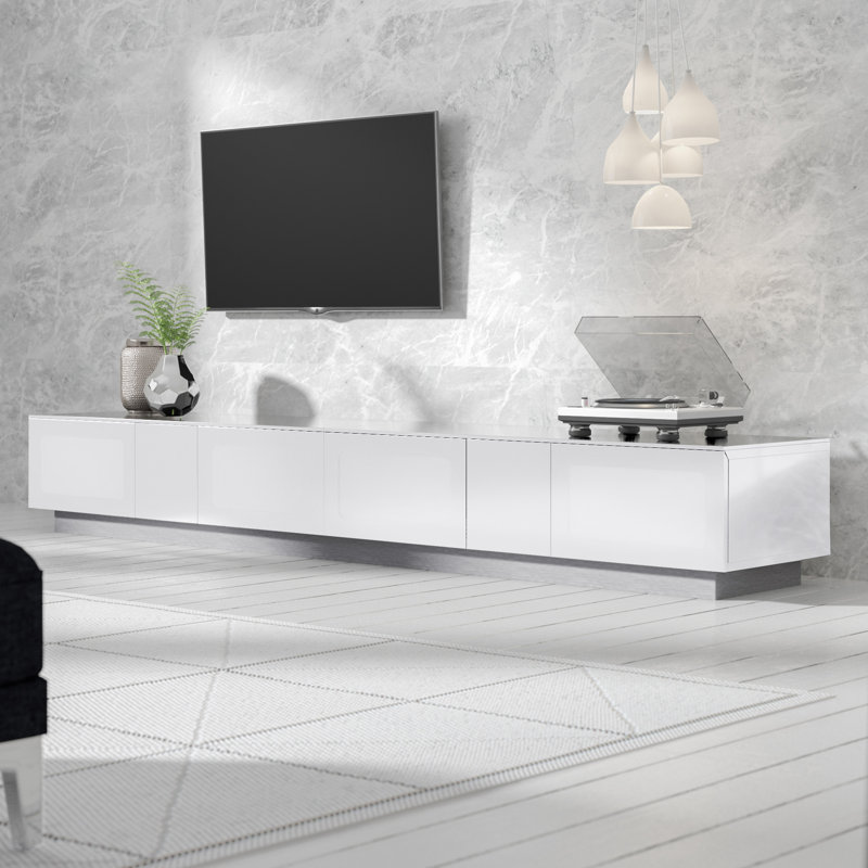 Abarne TV Stand for TVs up to 88", White