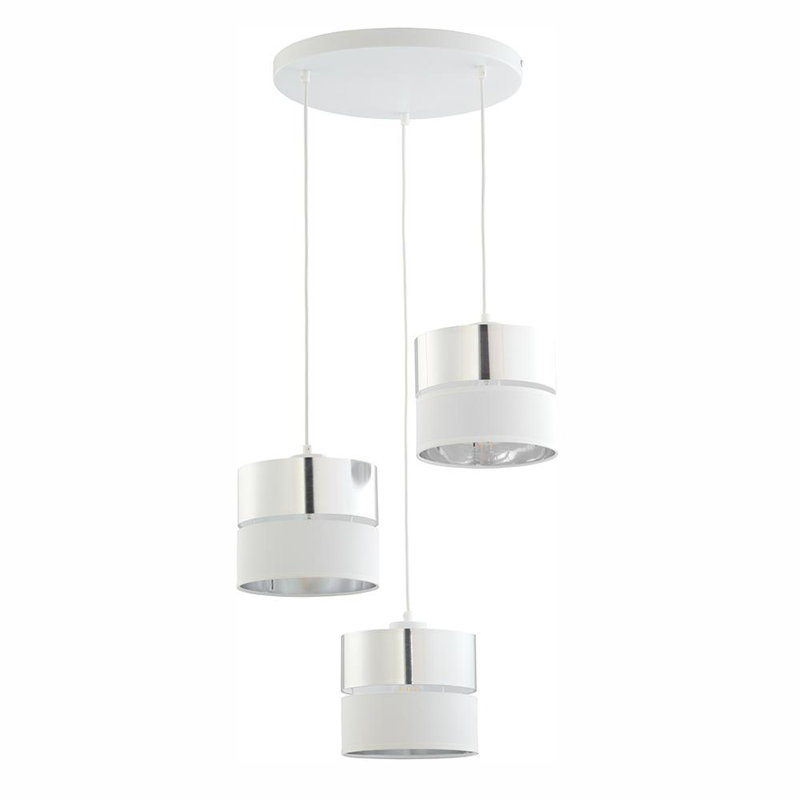 Percey 3 - Light Cluster Pendant, White/Silver