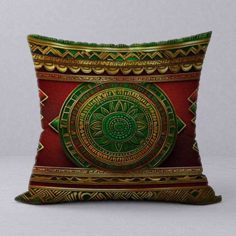 Abstract Reversible Throw Pillow