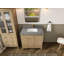 Bois de teck d'Atlanta 36 po X P 22 po Meuble-lavabo central D Quartz-108959817