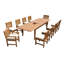 Atnas Outdoor 11 - Piece Teak Dining Set