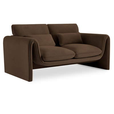 Causeuse en velours Sloan