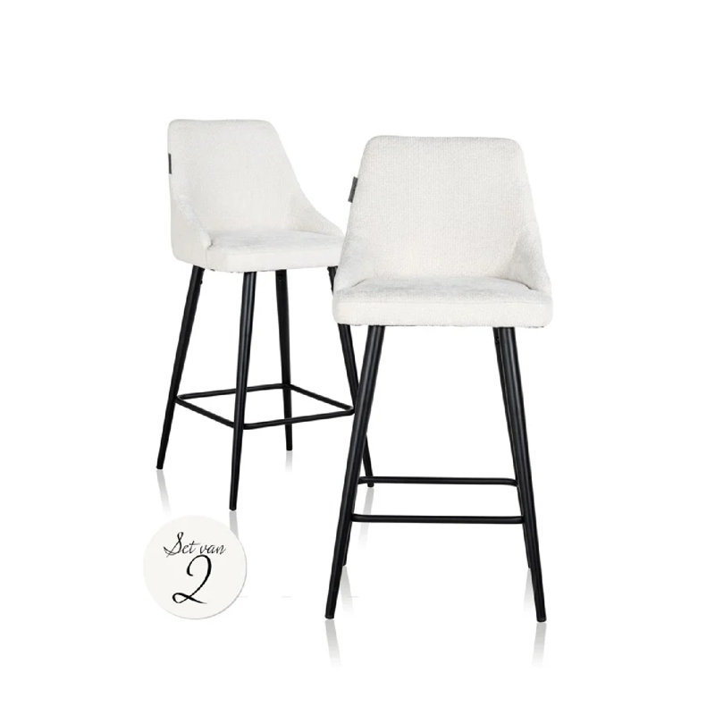 Brooke Stool, Cream, Counter Stool (26" Seat Height)