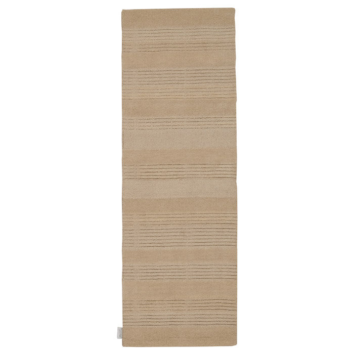Tapis zone d’os en laine noué la à la main pré, Tapis de couloir 2 pi 3 po x 7 pi 6 po