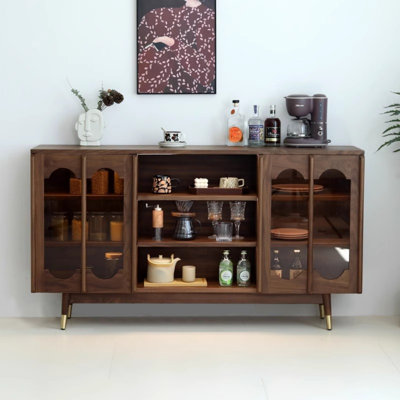 Walnut-Colored High-End Sideboard