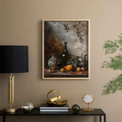 Reproduction encadrée FLORAL Series DCCXVII - bois massif