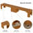 Haakon Kitchen Dining Table Set, 18"-118" Extendable Console Table with Bench(Table, 2 Benches)-122056452