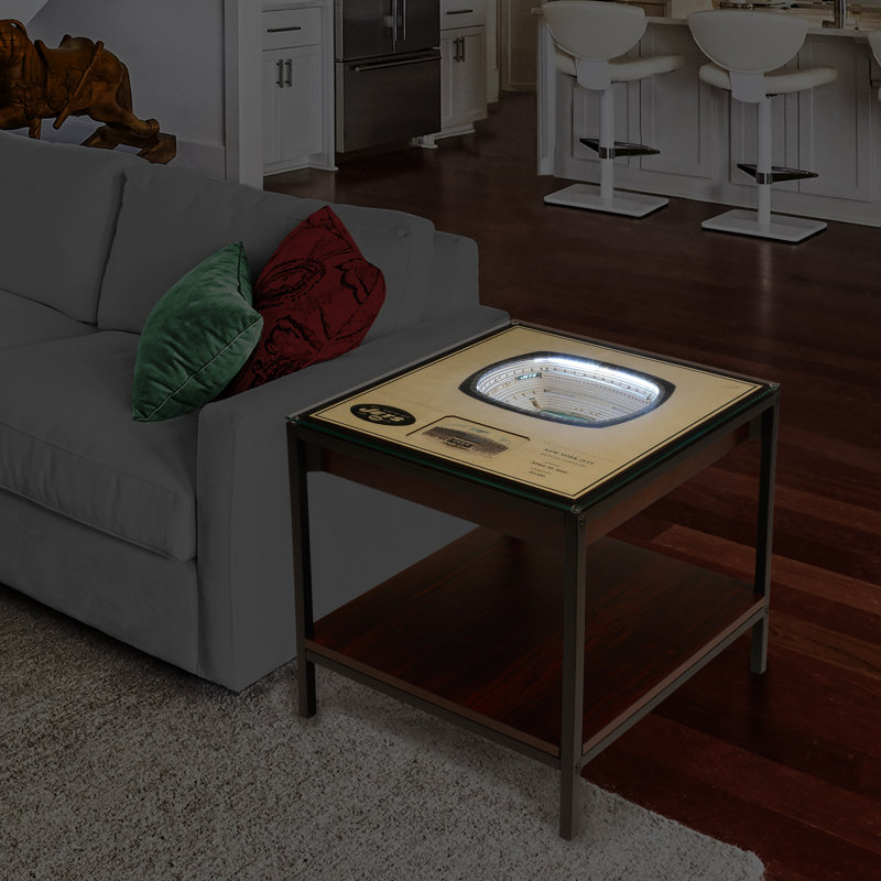 Husik NFL 25-Layer StadiumViews Lighted End Table, New York Jets
