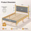 Lit plateforme tapissier Mid-Century-547516489
