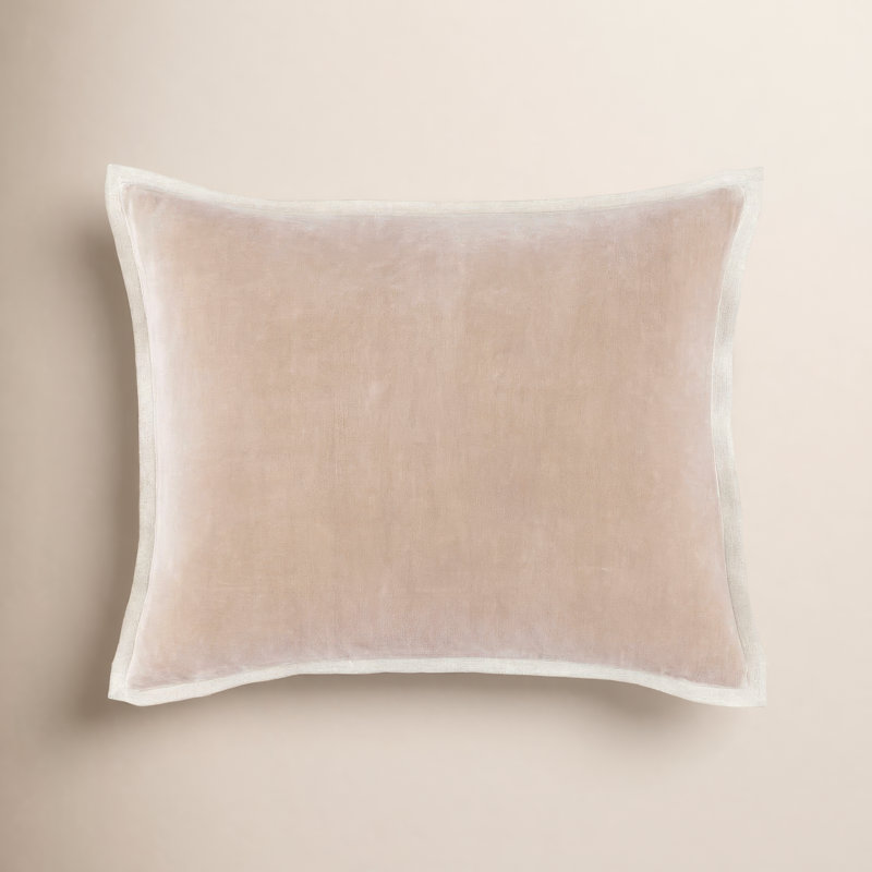 Gehry Velvet/Linen Decorative Pillow, Pillow Cover Only - No Insert, 16"H x 20"W, Sage