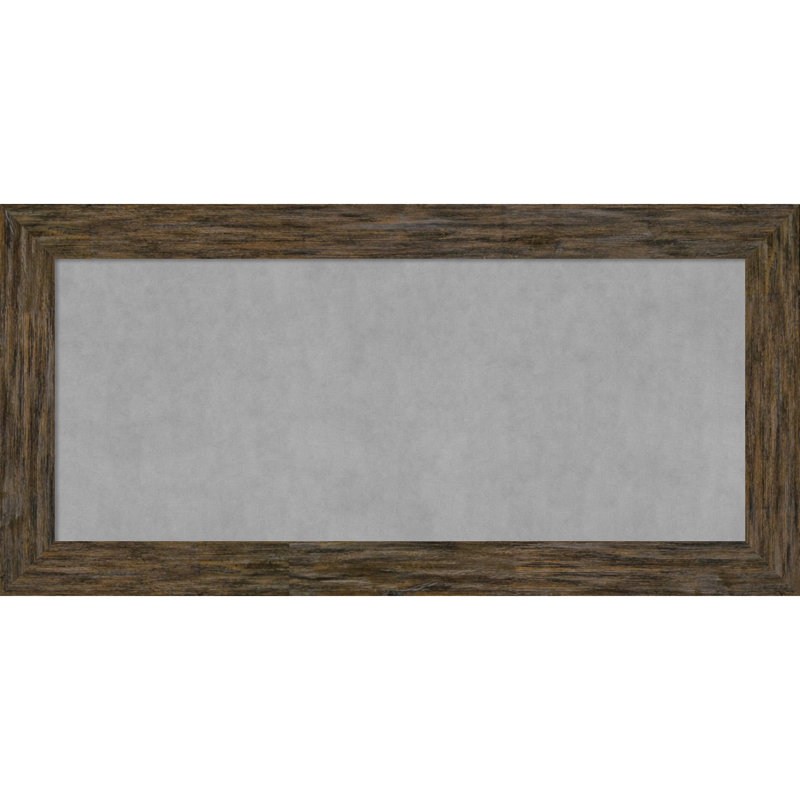 Tableau d'affichage mural magnétique Keyla, Gris vieilli, 27" H x 55" W