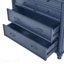  Armoire de cuisine autoportante avec 5 tiroirs et tablettes de porte - bleu-651773613