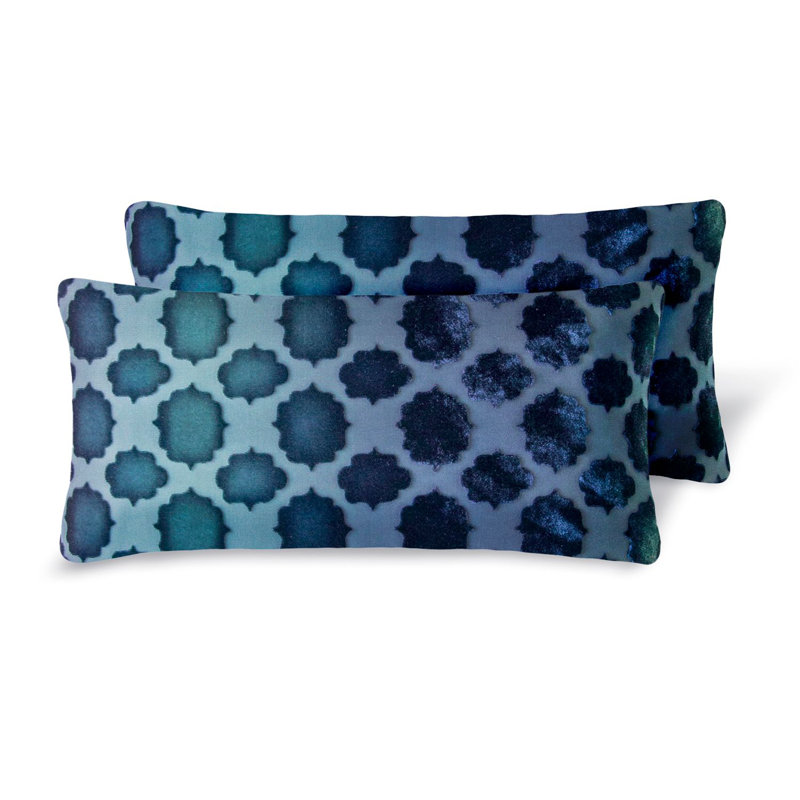 Mod Fretwork Mini Rectangle Pillow Cover & Insert, Shark