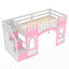 Lit mezzanine simple avec escalier de rangement