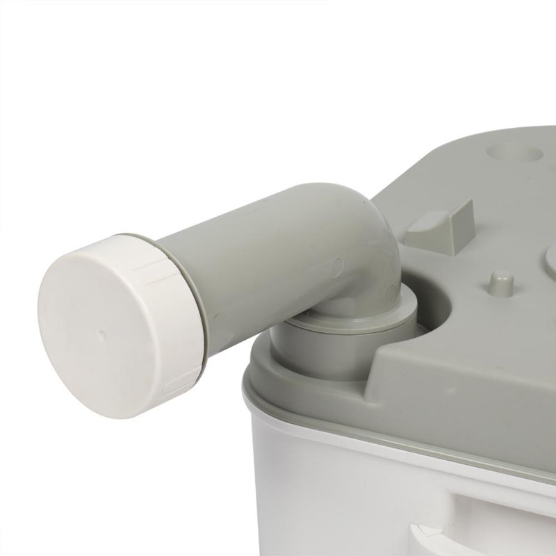 Toilette ronde 6,3 GPF avec chasse amovible portable (siège inclus) pour le camping
