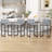 Sturdy Modern Low-Back Counter Height Bar Stools with Metal Frame and Faux Leather Upholstery-1241350253-1241350246