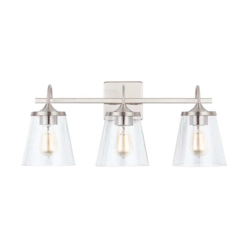 Independent 3 - Light Dimmable Vanity Light, Brushed Nickel