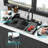 Gunmetal Black Drop-In Waterfall Kitchen Sink 33*22 Inch 16 Gauge Stainless Steel With Pull-Out Faucet, Cup Washer & Cutting Board