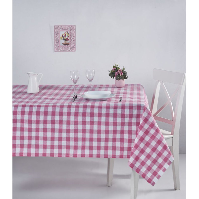 Nappe Chon Elegant, 85% coton / 15% polyester, 63,0 po x 102,4 po | Facile à nettoyer, lavable à la machine à 86-104 ° F | Conception rose élégante pour la salle à manger et les occasions spéciales, durable et polyvalente