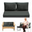 Ensemble de coussins de causeuse d'extérieur 3 pièces - Coussins de siège de patio profond et imperméable de 48 po x 24 po d'épaisseur pour fauteuil à bascule en osier pour 2 personnes, banc - tous temps pour porche, jardin-760782673
