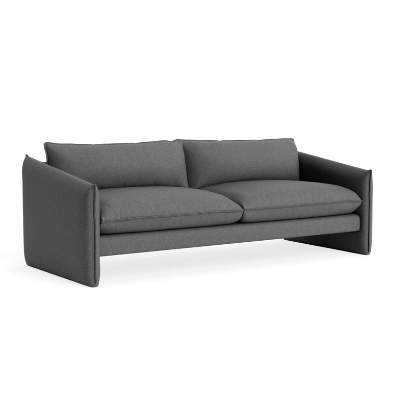 Canapé Softmore, H 34 po x l 96 po x P 40 po, Gris Gabro