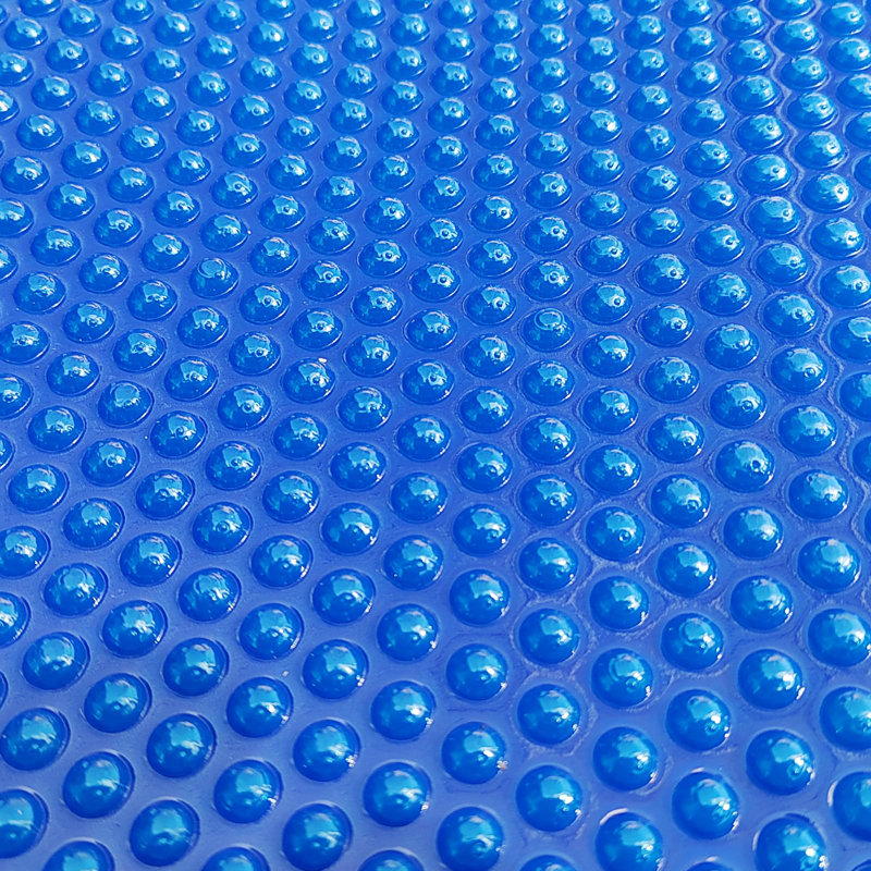 Couverture solaire bleue pour piscine 12 x 24 pi, couverture rectangulaire robuste de 16 mil pour piscines creusées et hors terre, rétention de chaleur et évaporation