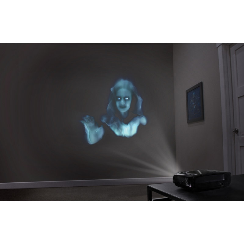 Gray Multicolor USB Halloween Projector with Holographic Screen