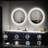 Gaulrapp Frameless Rounded Anti Fog LED Lighted Dimmable Wall Mounted Bathroom Vanity Mirror-2083067516