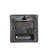 Bold & Eclectic Modern Analogue Quartz Movement / Crystal Tabletop Clock with Alarm in Dark Brown