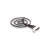 Portable BBQ Grill with Griddle Pan Surface, 17.7 x 17.7 x 33.1 inches | 100% Metal Frame, Triple-Ring Burner, 30 mbar Pressure | Scratch-Resistant Electrostatic Powder Coating, Ideal for Outdoor Cooking & Camping