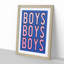 Boys Boys Boys - Picture Frame Typography-62806626-62806635