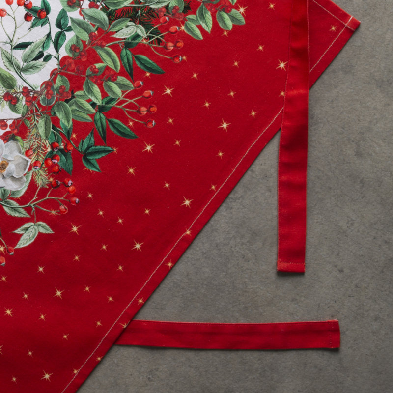 Tablier Maison d'Hermine Noël 100 % coton - 27,5 po x 31,5 po