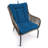 21" x 38" Outdoor Chair Cushion with Ties and Loop-1830549866