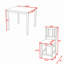 Ensemble de table de salle à manger 5 pièces avec 4 chaises