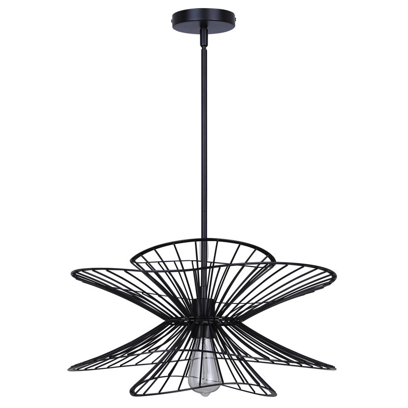 Channel 1 Light Pendant, Matte Black