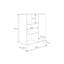 116cm H x 40cm W Bookcase