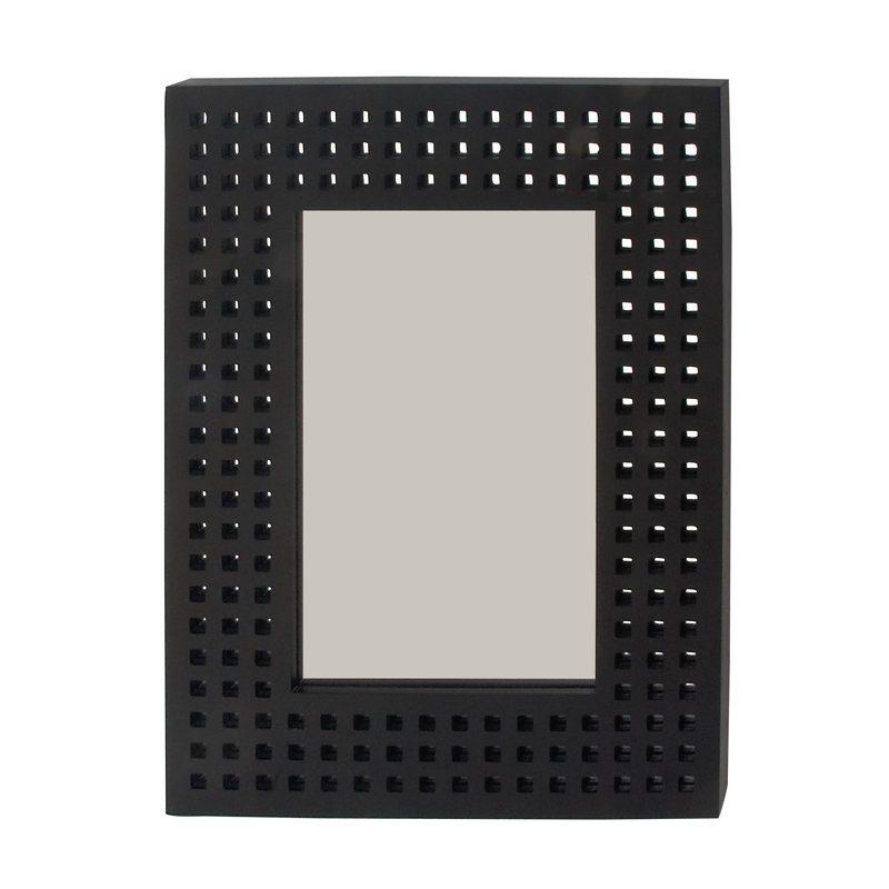 Miroir mural en bois, Noir