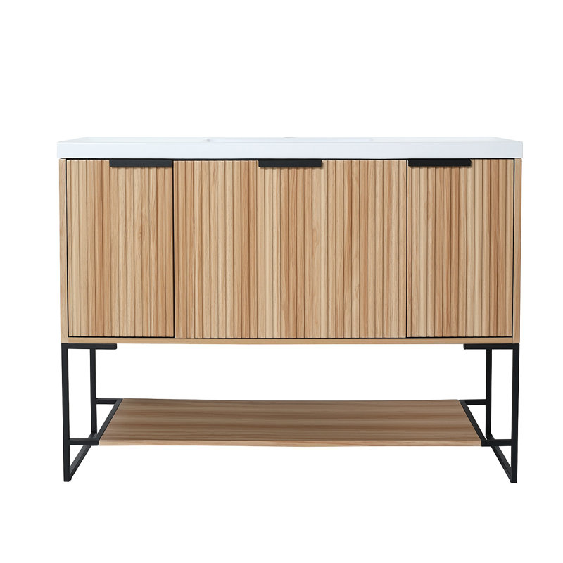 Meuble-lavabo autoportant de 48 po avec lavabo en résine, 48 po x 18 po W99951400