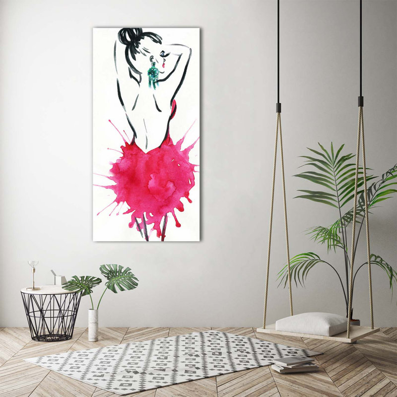 Fashion Illustration - Wrapped Canvas Print