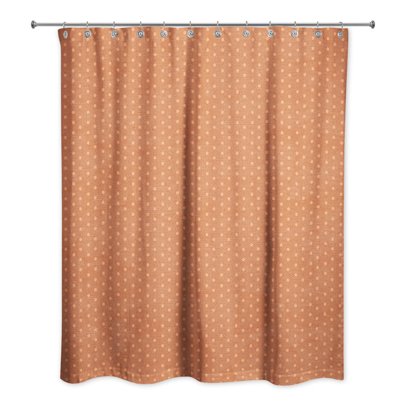 Rideau de douche simple pois points Shortwood