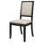 Rymer Upholstered Wood Dining Side Chair Black