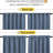 Blackout Curtain Light & Noise Reducing Room Darkening Drapes for Bedroom/Living Room/Kitchen, 2 Pieces-101685610-101685627