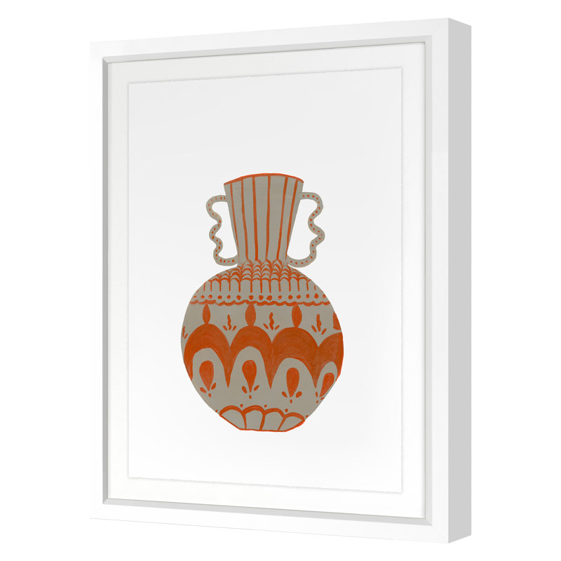 Vessel 5 Print by Jo Stearns, 34" H x 26" W x 1.25" D, White Framed