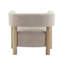 Fauteuil d'appoint rembourré Boucle