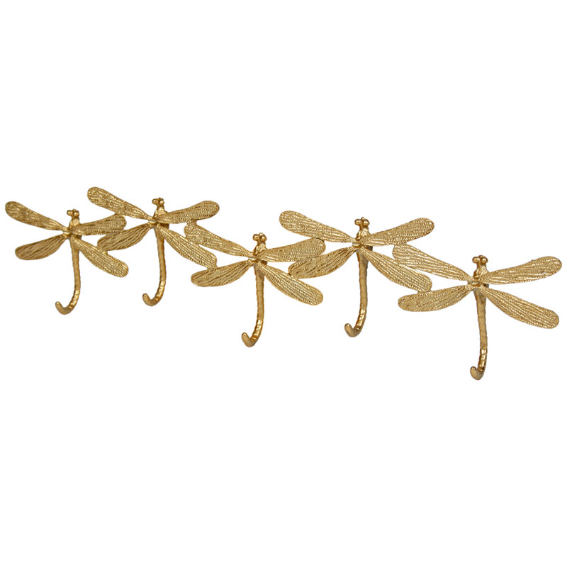 Schary Iron Wall 5 - Hook Wall Mounted Coat Rack