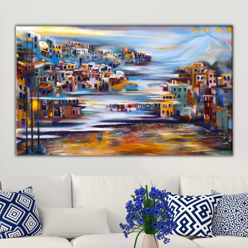 « city », reproduction d’impression sur toile tendue, H 18 po x l 30 po x P 1 po