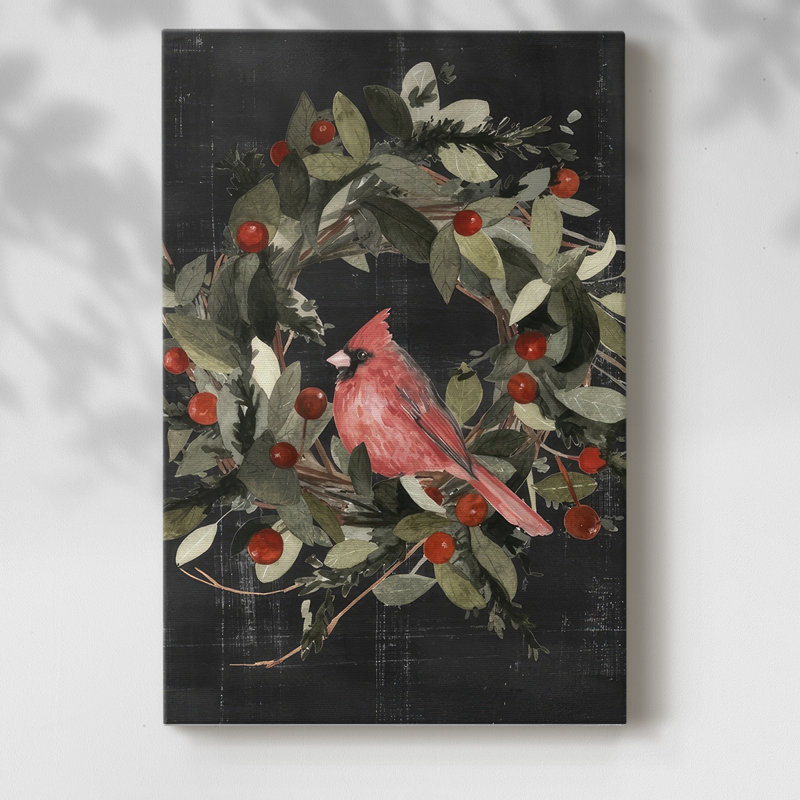 Cardinal de Noël I, H 60 po x l 40 po x P 1,5 po