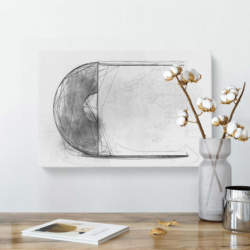 Vinyl Record In Abstract - Wrapped Canvas Painting, 50cm H x 76cm W x 3cm D