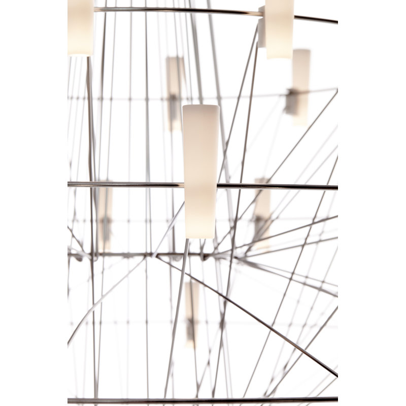 Coppélia LED Chandelier, Large, Chrome