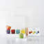 Le Creuset Stoneware Set of 6 Rainbow Cappuccino Mugs (200ml)